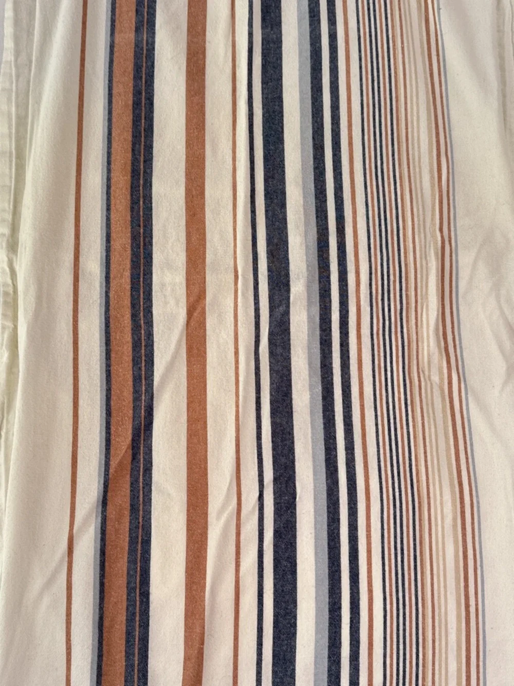 Pendleton Standard Pillow Sham 100% Cotton Stripe Rust Navy